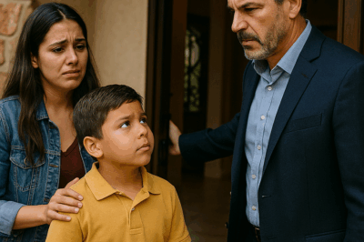 “Un niño apareció en la puerta de una mansión y, con una voz temblorosa, dijo algo que dejó al millonario sin palabras: ‘Mi mamá me dijo que viniera a buscarte… tú eres mi papá’. Lo que sucedió después reveló un secreto escondido por años, y cambió para siempre la vida de tres personas que el destino unió de la manera más inesperada.”