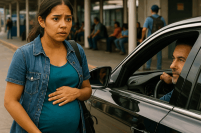 “Una mujer embarazada, abandonada en una estación de autobuses, estaba sola, sin dinero y al borde del colapso. La gente pasaba sin mirarla, hasta que un coche de lujo se detuvo frente a ella. De él bajó un empresario millonario que la observó unos segundos antes de decirle: ‘Entra en el coche’. Nadie podía imaginar lo que ocurrió después, una decisión que cambiaría para siempre el destino de ambos.”