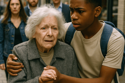 💥TODOS IGNORARON A LA ANCIANA PERDIDA… HASTA QUE UN ADOLESCENTE NEGRO LE TOMÓ LA MANO 😱💔