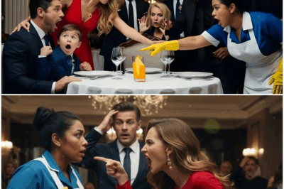 “La faxineadora gritó desesperada al ver la copa del millonario y advirtió que su novia había puesto algo allí sin que él lo notara; lo que ocurrió después desató un caos inesperado en el salón, revelando secretos ocultos, traiciones silenciosas y una verdad tan impactante que ninguno de los presentes pudo olvidar.”