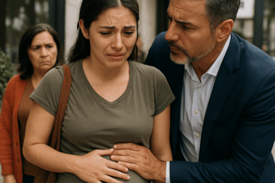 “‘No tengo a dónde ir’, dijo la joven embarazada mientras la lluvia caía sobre ella. Todos la ignoraron… hasta que un millonario se detuvo frente a ella e hizo algo que nadie esperaba. Lo que comenzó como un encuentro fortuito en la calle se transformó en una historia de compasión, justicia y redención que conmovió a toda una ciudad.”