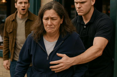 “Una mujer humilde fue echada del restaurante entre burlas y miradas de desprecio. Nadie imaginaba que su hijo, el verdadero dueño del lugar, regresaría al día siguiente… y con una sola frase haría temblar a todos los empleados que la humillaron.”