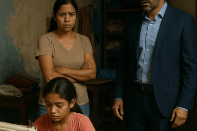 😢 “Fue a Cobrar la Renta y Se Quedó Paralizado al Ver a una Niña Cosiendo con las Manos Temblorosas Para Ayudar a Su Madre — Lo Que Descubrió en Aquel Cuarto Cambió Su Vida, Su Negocio y el Futuro de Toda una Comunidad.”