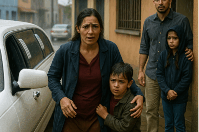 “La echó de casa bajo la lluvia con sus hijos en brazos… pero años después, una limusina blanca se detuvo frente a su puerta. Lo que aquella mujer hizo al bajar del auto cambió para siempre la vida de todos los presentes — una historia real llena de redención, arrepentimiento y justicia del destino que demuestra que nadie puede escapar de lo que siembra.”