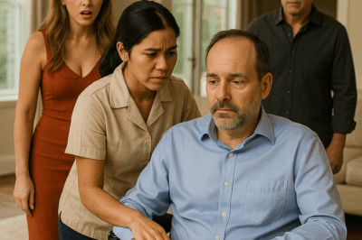 “El millonario que fingió estar paralizado para poner a prueba el amor de su novia… pero jamás imaginó que la humilde empleada del hogar sería quien demostraría lo que es el amor verdadero, en una historia que nadie podría haber inventado.”