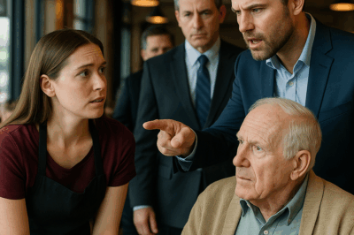 “Una joven ayudaba a un anciano cada día sin pedir nada a cambio. Pero una mañana, su nieto llegó con abogados y lo que reveló en ese restaurante cambió para siempre la vida de todos los presentes.”