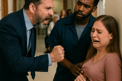 💥NADIE DETUVO AL BILLONARIO GOLPEANDO A SU ESPOSA EMBARAZADA… HASTA QUE UN CONSERJE INTERVINO 😱🔥