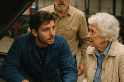 “Un joven mecánico fue despedido por ayudar gratis a una anciana cuyo coche se averió frente a su taller. Días después, una limusina se detuvo frente a su casa y, al abrir la puerta, descubrió quién era realmente aquella mujer… y lo que le ofreció cambió su vida para siempre.”