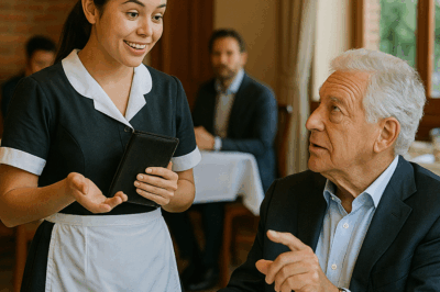 “El millonario extranjero que humilló a una mesera mexicana… hasta que ella respondió en perfecto francés y cambió su destino para siempre — Nadie podía creer lo que pasó después: una conversación que comenzó con arrogancia terminó revelando un secreto tan poderoso que transformó la vida de ambos frente a todo el restaurante.”