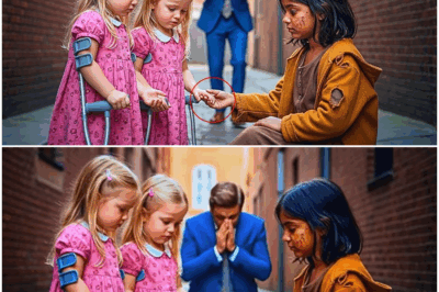 “‘Te adopto si curas a mis gemelas’, se burló el millonario Lorenzo Santamaría frente a una niña sin hogar que apenas sostenía un viejo instrumento. Nadie esperaba que ella aceptara el reto… ni que, al tocar una melodía imposible de describir, algo extraordinario sucediera. Lo que ocurrió después —la reacción del millonario, las gemelas, los invitados y el secreto que la niña confesó— dejó a todos completamente paralizados.”