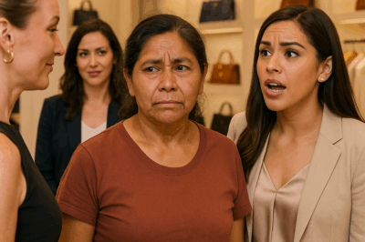 “Se rieron de una mujer humilde por su ropa sencilla al entrar en una tienda de lujo — lo que no sabían era que su hija era una de las empresarias más ricas del país. Cuando llegó, las empleadas que la habían humillado quedaron sin palabras. Lo que dijo frente a todos cambió para siempre la forma en que la gente de esa tienda trataba a los demás.”