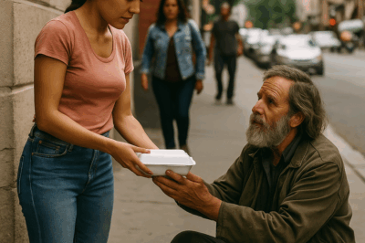 🍲 “Durante Días Lo Alimentó Sin Saber Quién Era — Hasta Que Una Tarde, Al Limpiar Su Plato, Descubrió Su Verdadera Identidad: El Hombre Que Había Estado Sentado Frente A Ella Era El Más Rico De La Ciudad… Y Lo Que Hizo Después Conmocionó A Todos Los Que Conocieron Esta Historia.”