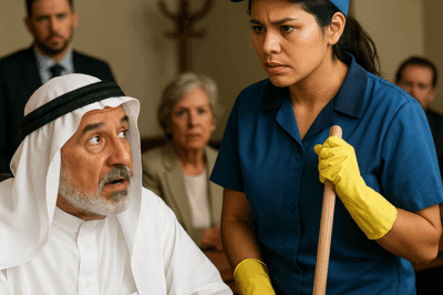 “El jeque millonario hizo una pregunta en árabe durante una lujosa reunión y todos quedaron en silencio… hasta que una simple limpiadora respondió con un acento perfecto. Lo que reveló después dejó sin habla a los empresarios presentes y cambió por completo la forma en que el magnate veía la inteligencia, la humildad y el verdadero valor de las personas.”