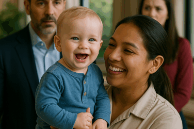 “El bebé del millonario mordía a todas las niñeras, ninguna duraba más de un día. Hasta que llegó una joven empleada con una sonrisa sencilla y un corazón enorme. Lo que parecía un trabajo temporal se convirtió en una historia que transformó la vida del empresario, su hijo y todos los que presenciaron el milagro de una conexión que el dinero no podía comprar.”