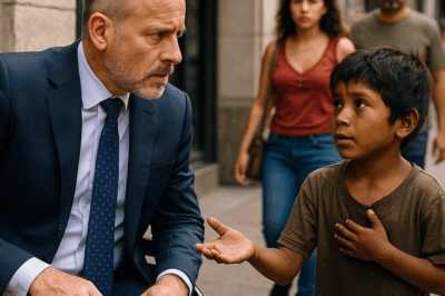 “Un millonario en silla de ruedas se burló de un niño que le pidió las sobras de su comida… hasta que el pequeño le dijo: ‘Dame las sobras y yo te enseño a caminar’. Lo que parecía una frase ingenua se convirtió en una lección que cambiaría para siempre la vida del empresario y de todos los que fueron testigos de su encuentro.”