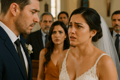 “Minutos antes de decir ‘sí, acepto’, una novia escuchó la confesión de su prometido… y lo que hizo frente a todos dejó a los invitados sin palabras. Lo que debía ser el día más feliz de su vida se convirtió en un momento de justicia inesperada que cambió para siempre el significado del amor, la dignidad y el perdón.”