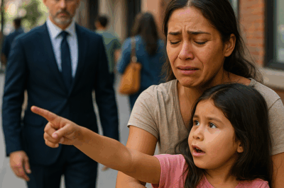 💔 “‘No llores, mamá… quizá ese hombre nos ayude’, dijo la niña señalando a un desconocido millonario que cambiaría sus vidas para siempre. Lo que ocurrió después en plena calle dejó a todos sin palabras.” 💔