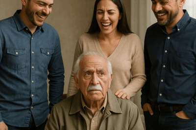 “Los hijos se burlaron del anciano diciendo: ‘Vamos a ver si sobrevive sin nosotros’, sin imaginar que su padre guardaba una herencia millonaria — cuando descubrieron la verdad, fue demasiado tarde: una historia que mezcla arrogancia, lecciones de vida y una sorprendente revelación que cambió el destino de toda la familia. Lo que el viejo ocultaba en silencio se convirtió en el mayor giro que jamás imaginaron.”