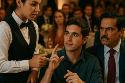 La Escandalosa Noche en la que un Multimillonario Exigió que Todos “Le Hablaran a su Hijo Sordo”, Creyendo Que Podía Humillar a una Simple Mesera, Pero Ella Respondió con una Valentía Sorprendente que Desató un Silencio Inesperado, Reveló una Verdad Oculta y Cambió para Siempre la Imagen del Hombre Más Poderoso del Salón