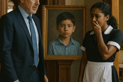 😱 “‘¡Señor, ese niño vivía conmigo en el orfanato!’ — gritó la empleada doméstica al ver el retrato colgado en la mansión del millonario. Lo que reveló después dejó a toda la familia sin aliento y destapó una historia de abandono, amor y redención que había permanecido oculta durante más de una década.”