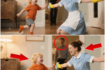 “El magnate instaló cámaras ocultas para espiar a la niñera… pero lo que vio en la pantalla lo dejó sin aliento: su propio hijo haciendo algo que cambiaría su vida para siempre. Un acto tan inesperado que rompió la frialdad del multimillonario y lo obligó a enfrentarse a la verdad que jamás quiso ver en su propia casa.”