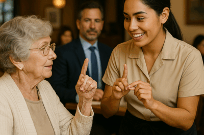 “La humilde mesera que sirvió café a la madre sorda de un millonario y terminó revelando un secreto que nadie vio venir: un gesto silencioso, una verdad enterrada y una conexión que transformó una fortuna en un misterio familiar que sacude a toda la ciudad.”
