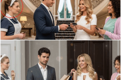 “Un multimillonario decidió poner a prueba a tres mujeres entregándoles sus tarjetas negras ilimitadas, convencido de que descubriría quién realmente merecía su confianza… pero jamás imaginó que la compra más impactante no vendría de la empresaria, ni de la modelo, ni de la inversionista, sino de su propia empleada doméstica. Lo que ella hizo con la tarjeta dejó al millonario completamente desconcertado y cambió su vida para siempre.”