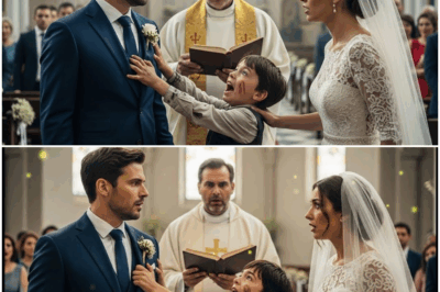 “¡ALTO A LA BODA! Un Niño Desaparecido Irrumpe en el Último Segundo y Revela un Secreto Oculto Durante Años Que Hace Temblar al Millonario, Detiene la Ceremonia y Provoca un Giro Inesperado Que Nadie en la Mansión Podrá Olvidar Jamás”