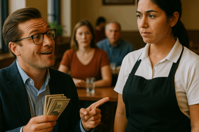 “El millonario que ofreció mil dólares a una mesera mexicana solo por atenderlo en inglés… jamás imaginó que su burla se convertiría en una lección pública, un silencio incómodo y una respuesta tan poderosa que hizo temblar su reputación, su orgullo y su manera de ver a la gente humilde para siempre.”