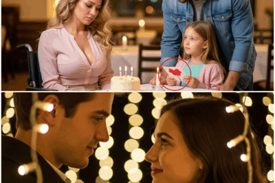 “Una madre paralizada celebraba sola su cumpleaños frente a un pastel sin velas… hasta que un padre soltero se acercó con sus hijos y le preguntó: ‘¿Podemos acompañarte?’. Nadie imaginó que aquel gesto cambiaría tres vidas y revelaría una historia de pérdidas, milagros y amor donde menos se esperaba: en la esquina más solitaria de una cafetería.”