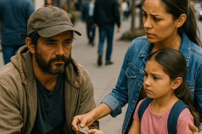 “Un multimillonario disfrazado de mendigo sorprende a toda la ciudad: nadie lo ayudó, excepto una madre y su hija que le ofrecieron lo poco que tenían. Lo que hizo después cambió para siempre sus vidas y reveló una lección que nadie olvidará. Una historia real y conmovedora que demuestra que la verdadera riqueza no se mide en dinero, sino en bondad. El gesto más simple se convirtió en el acto más poderoso de humanidad que impactó al mundo entero.”