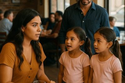 “Una cita a ciegas que parecía un fracaso terminó con una pregunta que nadie esperaba: ‘¿Eres nuestra nueva mamá?’. Dos gemelas interrumpieron la soledad de una mujer y destaparon una historia llena de misterio, pérdidas y segundas oportunidades. Lo que parecía un malentendido se convirtió en una de las historias más conmovedoras jamás contadas sobre amor, destino y el poder de sanar corazones rotos. Nadie en aquel restaurante volvió a ser el mismo.”