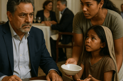 “‘Dame de comer y curo a tu hijo’ — El millonario pensó que era una estafa, pero segundos después algo inexplicable ocurrió ante los ojos de todos. Lo que empezó como un encuentro entre un hombre poderoso y un vagabundo hambriento terminó revelando un misterio que desafiaba la lógica, la ciencia y la fe, dejando a toda la mansión en silencio y al empresario enfrentando una verdad que nunca imaginó.”