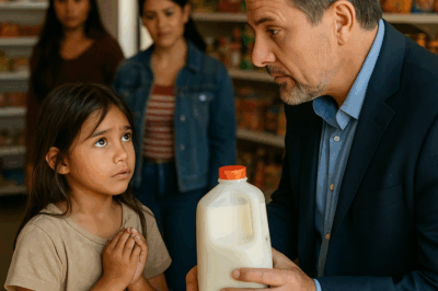 “Una niña hambrienta se acercó a un millonario en una pequeña tienda y le pidió un poco de leche diciendo: ‘Prometo pagar cuando crezca’. Lo que él hizo después conmovió a todo el vecindario, revelando un pasado que nadie conocía y demostrando que el destino puede unir a las personas de las formas más inesperadas.”