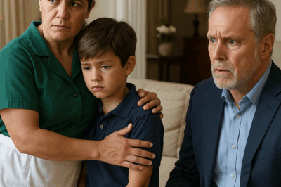 “La mujer de limpieza solo intentó proteger al hijo del millonario de la cruel madrastra, pero lo que el empresario descubrió después lo dejó sin palabras: un secreto familiar que cambió todo. Una historia de valentía, injusticia y redención que demuestra que, a veces, las personas más humildes son las que tienen el corazón más grande. Lo que empezó como un gesto de protección se convirtió en un giro que nadie esperaba.”