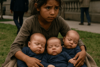 “Una niña pobre encontró tres bebés abandonados cerca de un edificio… lo que nunca imaginó fue que esos trillizos eran los hijos perdidos de un millonario desaparecido hace años. La verdad detrás de ese hallazgo sacudió a toda la ciudad y reveló una historia de secretos, traición y esperanza que parecía salida de una película, pero ocurrió realmente, cambiando para siempre la vida de todos los involucrados.”