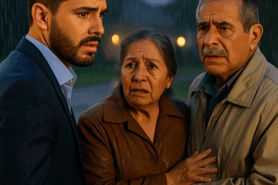 “Un millonario regresó a su mansión tras años viviendo en el extranjero… y encontró a sus padres ancianos bajo la lluvia, esperando en silencio frente a su puerta. Lo que ocurrió después reveló un secreto familiar que había estado oculto por décadas y cambió para siempre la vida del hombre que creía tenerlo todo, pero había perdido lo más importante.”
