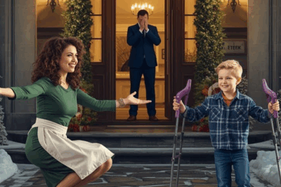“‘Es un milagro de Navidad’, susurró el millonario al ver a su hijo dar pasos hacia la niñera en una escena que dejó a todos paralizados: el gesto inesperado, el misterio detrás de su recuperación y la sorprendente verdad que salió a la luz sobre la mujer que había llegado a la mansión hacía apenas unas semanas”