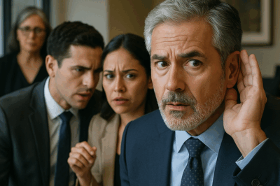 “Durante años fingió no poder oír para saber quiénes estaban a su lado por interés. Pero cuando un millonario mexicano recuperó el oído en secreto, lo que escuchó lo dejó helado. Traiciones, verdades ocultas y una voz que jamás pensó volver a oír cambiaron su destino para siempre. Una historia que demuestra que a veces el silencio no es debilidad… sino la mayor de las pruebas.”