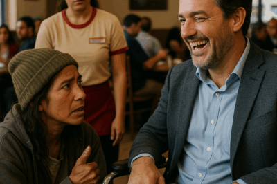 “Un millonario en silla de ruedas se burló de una mujer que le pidió las sobras de su plato, pero dos minutos después ocurrió algo que nadie pudo explicar. Lo que aquella desconocida le dijo cambió por completo su vida y lo hizo descubrir que, a veces, el milagro más grande llega disfrazado de humildad. La reacción de todos los presentes fue indescriptible.”