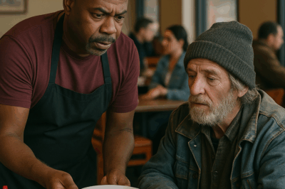 “El dueño de un restaurante en bancarrota decidió preparar su última comida para un hombre sin hogar que apareció pidiendo algo de comer. No sabía que ese gesto de bondad cambiaría su destino por completo. Lo que sucedió después —una serie de coincidencias imposibles y una revelación inesperada— dejó a todo el vecindario en shock y transformó su humilde local en un símbolo de esperanza, gratitud y segundas oportunidades.”