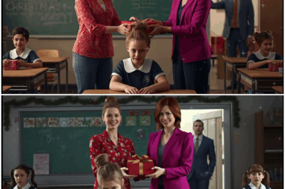 “La Escena Que Paralizó a un Millonario al Llegar de Improvisto a la Escuela: la Imagen de una Niña Sin Regalo de Navidad, Su Mirada Quebrada, el Misterio Que Nadie Había Querido Contarle y la Verdad Tan Devastadora Que Lo Ahogó en Silencio y Cambió Su Vida Para Siempre”