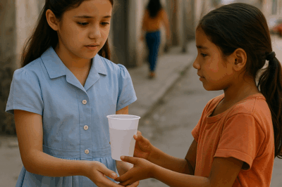“La hija de un millonario vivía en silencio absoluto, sin pronunciar una sola palabra desde su nacimiento… hasta que una niña desconocida se acercó a darle un vaso de agua. Lo que ocurrió después dejó a todos sin aliento: un milagro inesperado, una conexión inexplicable y una historia que transformó la vida de dos familias para siempre.”