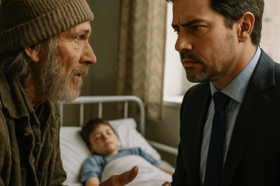 “Un misterioso anciano llegó con una promesa imposible: ‘Dame de comer y curaré a tu hijo’. El millonario, desesperado por salvarlo, se rió en su cara. Pero segundos después, algo que nadie pudo explicar ocurrió frente a todos. Los médicos quedaron paralizados, el padre cayó de rodillas y la verdad sobre aquel hombre salió a la luz. Una historia que desafía la lógica y recuerda que el milagro puede llegar en el momento menos esperado.”