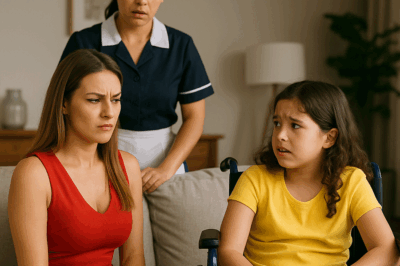 “La novia del millonario se burló cruelmente de su hija con discapacidad delante de todos… pero lo que hizo la sirvienta dejó al empresario y a todos los presentes sin palabras. Lo que parecía una escena de humillación se convirtió en una lección de humanidad que nadie olvidará. Una historia impactante sobre el amor verdadero, la empatía y cómo un simple acto de compasión puede cambiar el rumbo de una vida entera.”