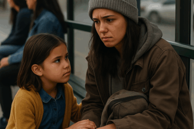 “‘¡Tú no tienes casa… y yo no tengo mamá!’, dijo una niña de apenas seis años a una joven sin hogar en una parada de autobús, sin imaginar que esa frase inocente cambiaría la vida de ambas. Lo que comenzó como un encuentro casual bajo la lluvia se convirtió en una historia tan impactante como inesperada, donde el amor, la pérdida y el destino se entrelazan de forma asombrosa.”