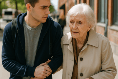 💥UN JOVEN POBRE AYUDA A UNA ANCIANA Y UN MES DESPUÉS SU VIDA CAMBIA 😱🔥