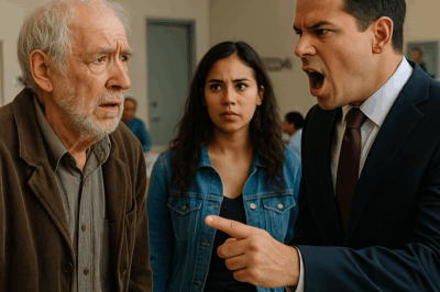 “‘¡Fuera de aquí!’, gritó el presidente del banco al anciano que apenas podía sostener su bastón. Nadie en la sucursal imaginaba que aquel hombre, vestido con ropa sencilla y mirada humilde, era en realidad el fundador y verdadero dueño de la entidad financiera. Cuando la verdad salió a la luz, todos —desde el gerente hasta los clientes— quedaron sin palabras ante la inesperada lección de vida que dio el anciano.”