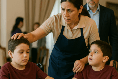 “Los gemelos del millonario nacieron paralizados y sin poder hablar. Durante años, ningún médico pudo ayudarlos… hasta que una noche, el padre descubrió a la empleada haciendo algo inexplicable junto a ellos. Lo que vio lo dejó sin aliento. Al día siguiente, los niños hicieron algo que jamás habían logrado y la verdad detrás de aquel milagro reveló un secreto que cambiaría sus vidas para siempre.”