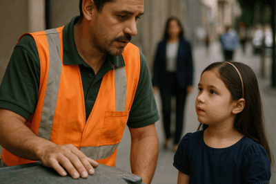 “La hija del millonario nació sin voz y durante ocho años ningún médico pudo ayudarla. Pero un día, un recolector de basura viudo y padre soltero hizo algo impensado frente a su mansión. Lo que ocurrió segundos después dejó al empresario en shock, a los vecinos sin palabras y a la niña pronunciando por primera vez una palabra que nadie olvidará jamás.”